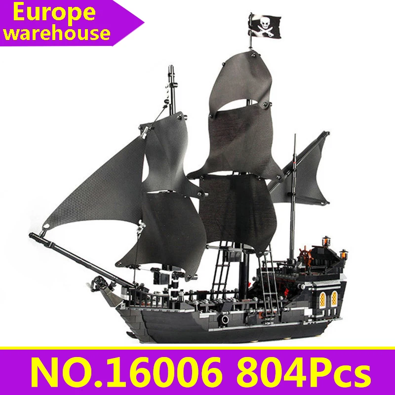 Lepinblocks Пираты корабль Caribbean 16016 Летающий голландец имперский флагманский Набор строительных блоков 10210 детские игрушки King Bricks