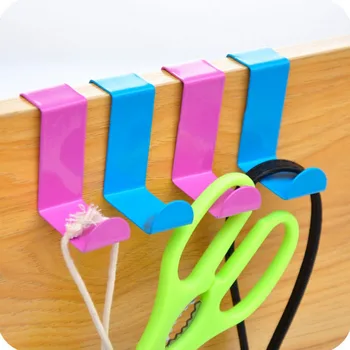

New New Stainless Over Door Hook Kitchen Cabinet Clothes Hanger Organizer Holder S Shape Sundries Hooks 2Pcs/lot
