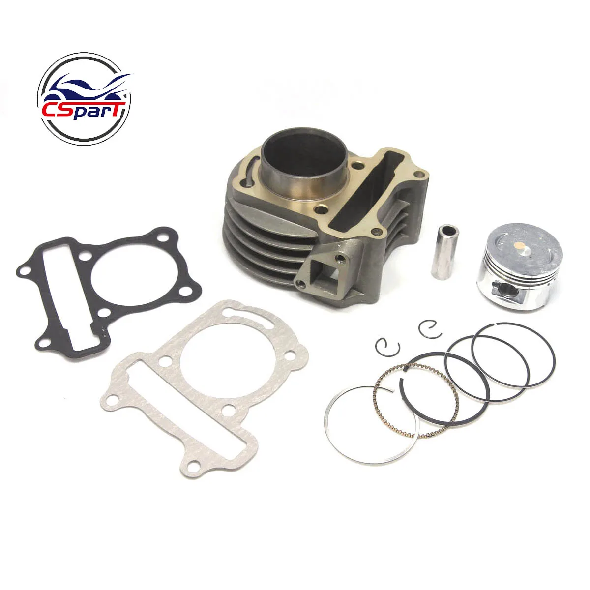 Trkimal Performance Upgrade Big Bore Cylinder Kit GY6 80cc 47mm for GY6 49cc 50cc 139QMB ATV Scooter Moped Go Kart 