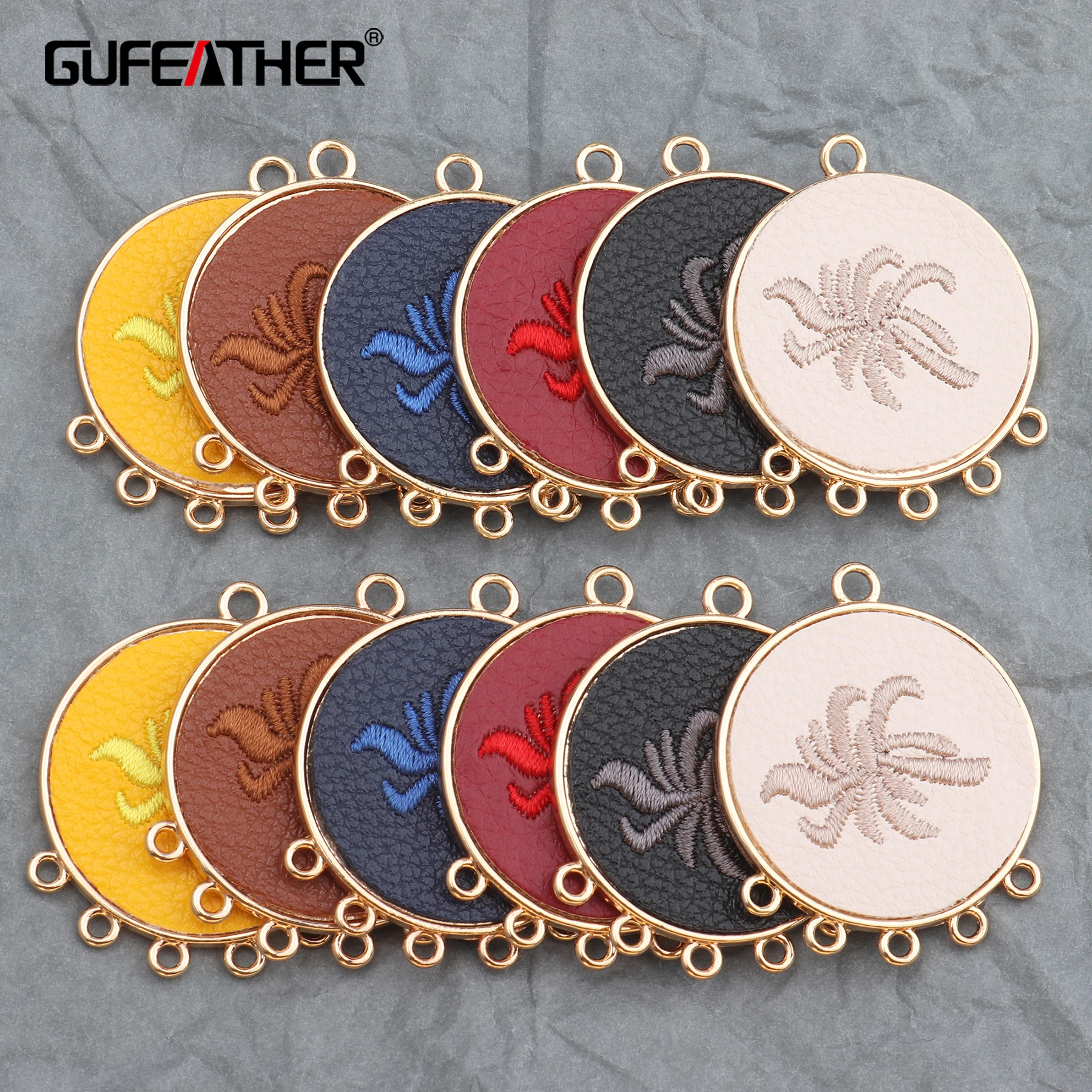 GUFEATHER M569 ювелирные аксессуары металлические кожаные ручная работа изготовление