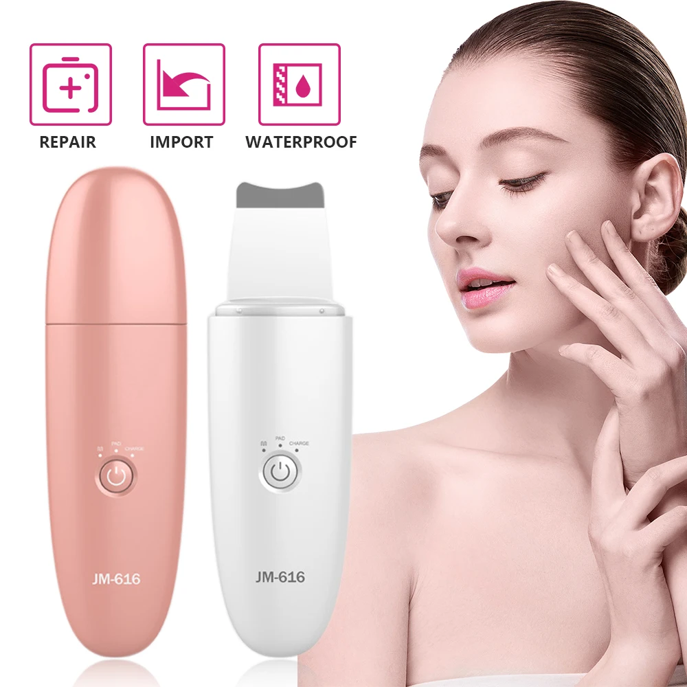 

Ultrasonic Deep Face Cleaning Machine Skin Scrubber Remove Dirt Blackhead Reduce Wrinkles Spots Facial Whitening Peeling Devices