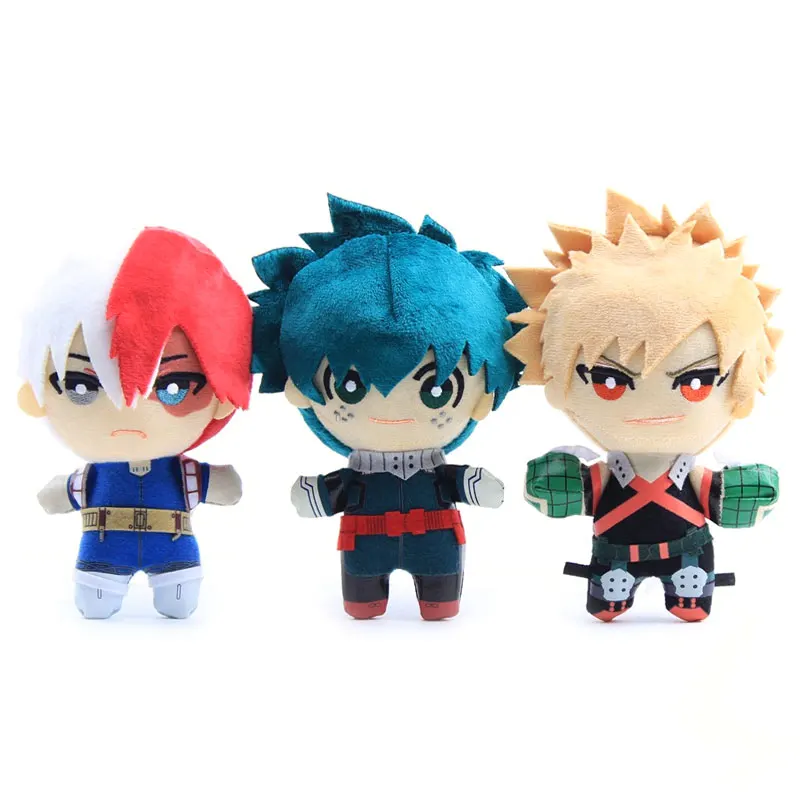 15 см аниме Моя геройская Академия Izuku мидория Katsuki Bakugou Shouto Todoroki плюшевая