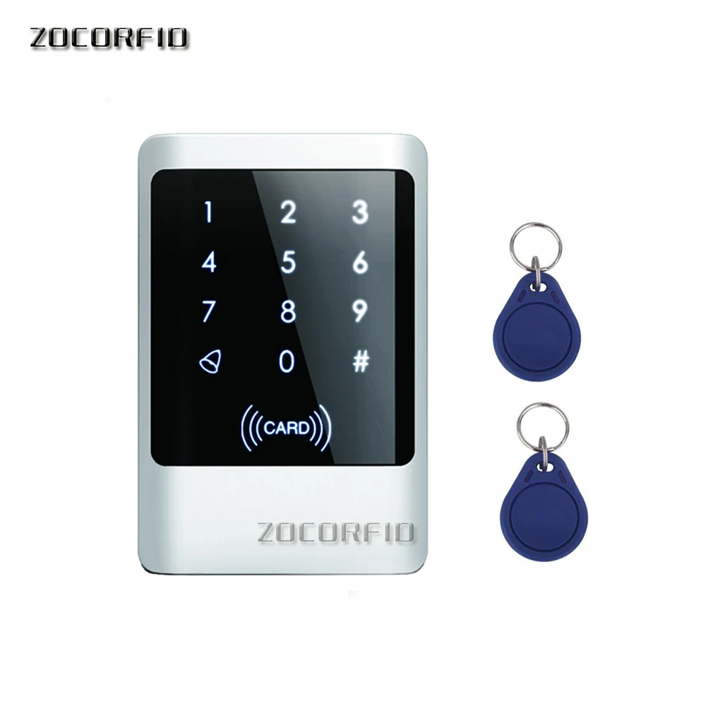 Outdoor IP68 Waterproof RFID Access Control Keypad metal shell Keyboard Touch Panel Electronic Door Opener System