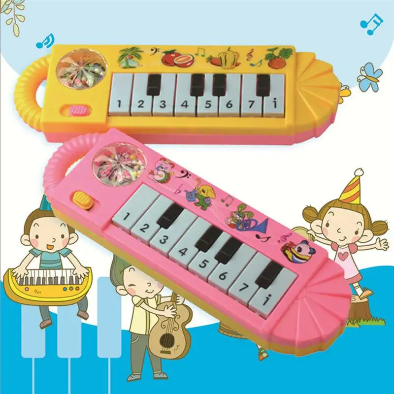 PIANO INFANTIL 5 EM 1 TECLADO GUITARRA BATERIA MICROFONE KARAOKE TROMPETE  BEBE MUSICAL COM SOM E