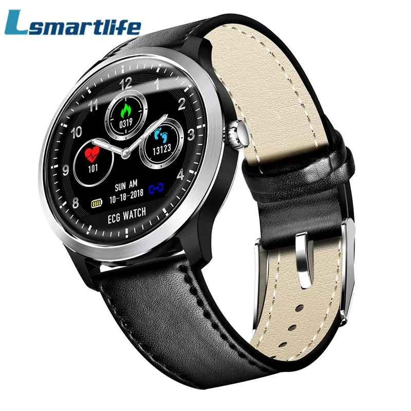 N58 ECG PPG Смарт часы с электрокардиографом ЭКГ дисплей Холтер ЭКГ монитор сердечного ритма кровяное давление Smartwatch
