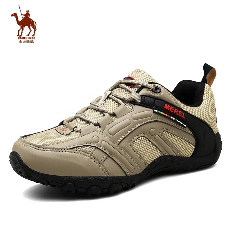 

CAMELJINGE Active Men Outdoor Hiking Shoes Rubber Sole Male Rock Climbing Shoe Trekking Shoes For Men Zapatillas Trekking Hombre