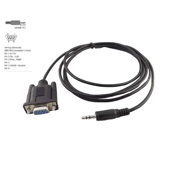 

1x DB9 9 Pin Female To TRS 3.5mm Male Plug Stereo Serial Data Converter Connector Cable 1.8m/6ft