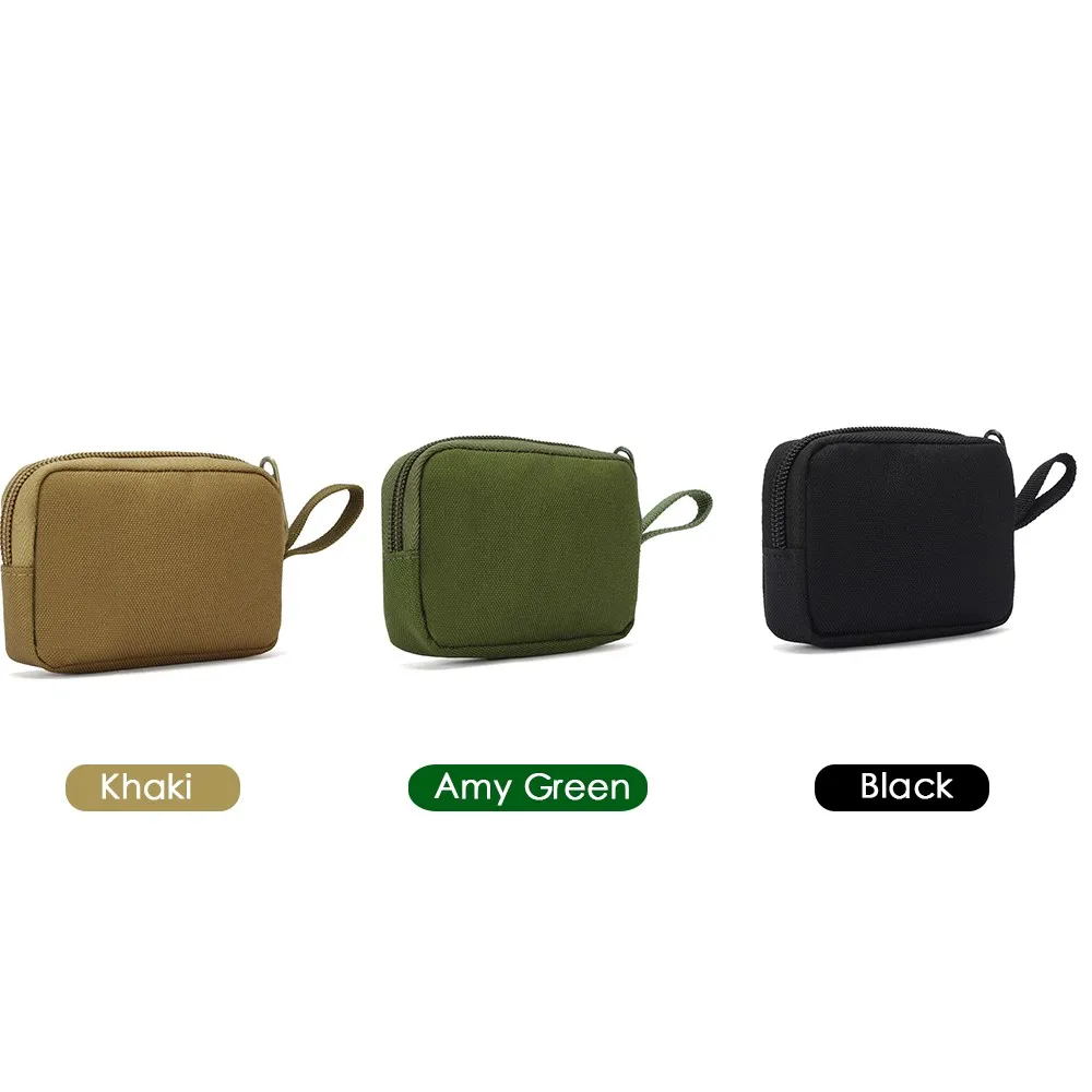 Mini Wallet Pouch Waterproof EDC Waist Bag Small Mens Coin Purse Key Card  Holder