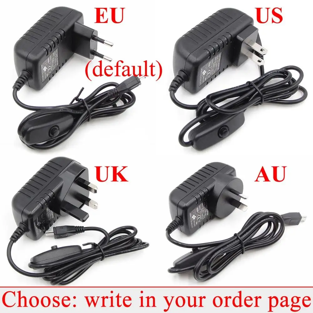 5V3A 5 V/3A Raspberry Pi 3 Model B+ плюс Мощность адаптер USB Зарядное устройство PSU Питание блок Источники питания переключения разъем адаптера