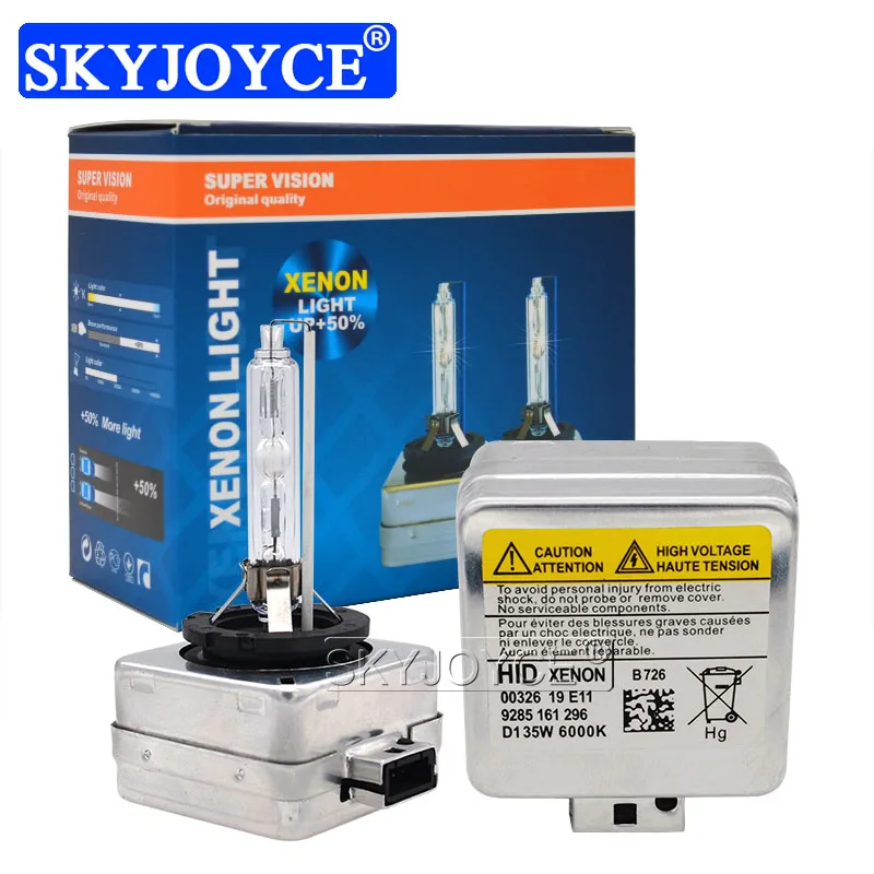 SKYJOYCE 35W 55W D1S D3S Xenon HID Bulbs 6000K 4300K 8000K Car Light Xenon Lamp For Q3 Q5 Q7 A5 A4L A8L E63 E65 E46 E60 E85 E53