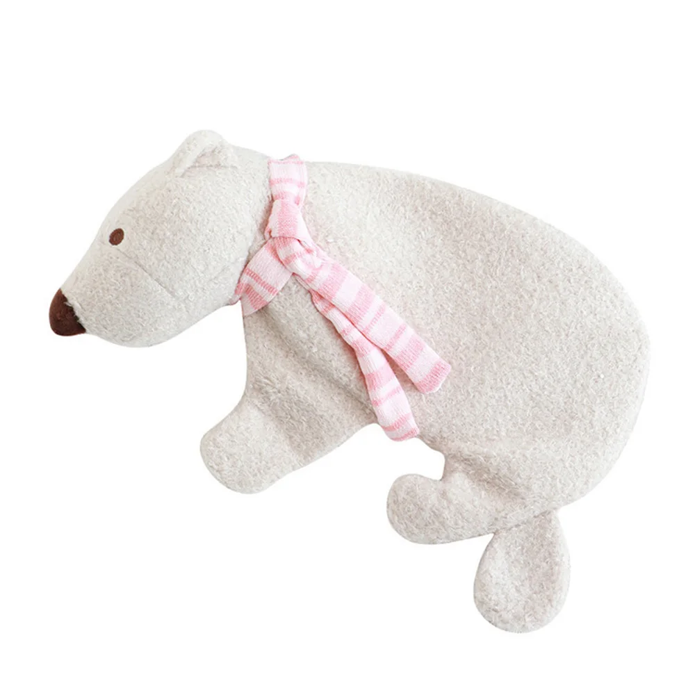 Cartoon Hot Water Bag Winter Hand Warmer White Bear Designs Warming Bottle Feet Hand Warmer Plush Toy Hot Water Bags