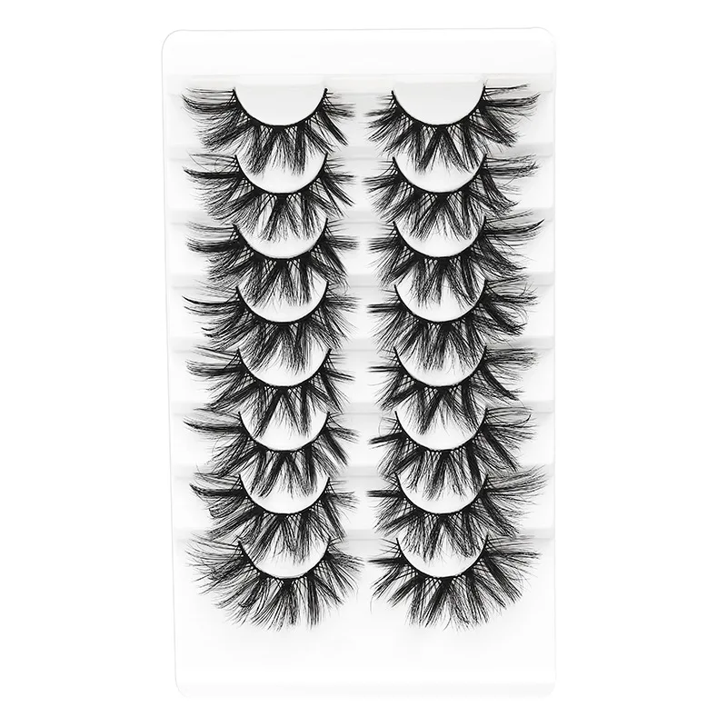 

8 Pairs 3D Lashes False Eyelashes Natural Wispy Fluffy Dramatic Volume Fake Lashes Extension Handmade Cruelty-free Eyelash