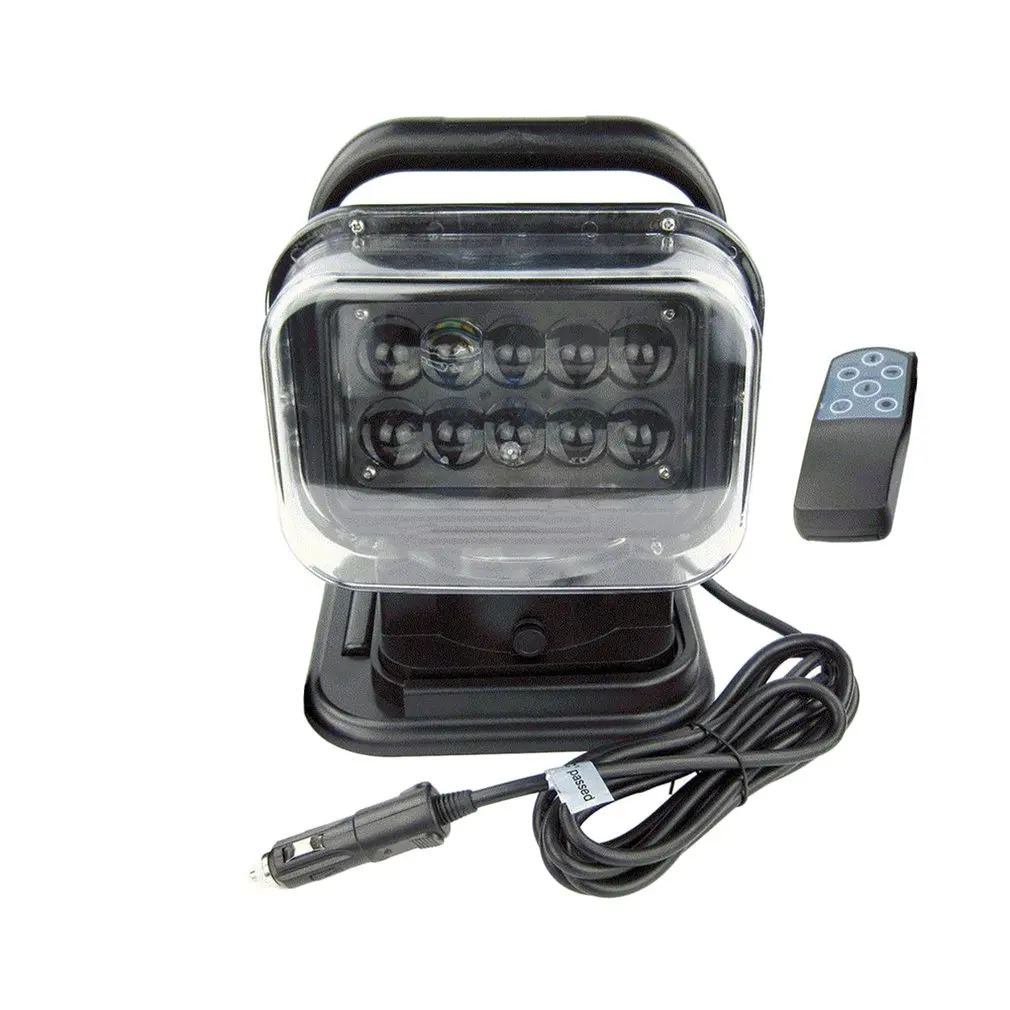 

7 inch Led Remote control Searchlight 50W Led Wiring Harness Control Lamps For Truck SUV Boat Marine Portable Spotlights