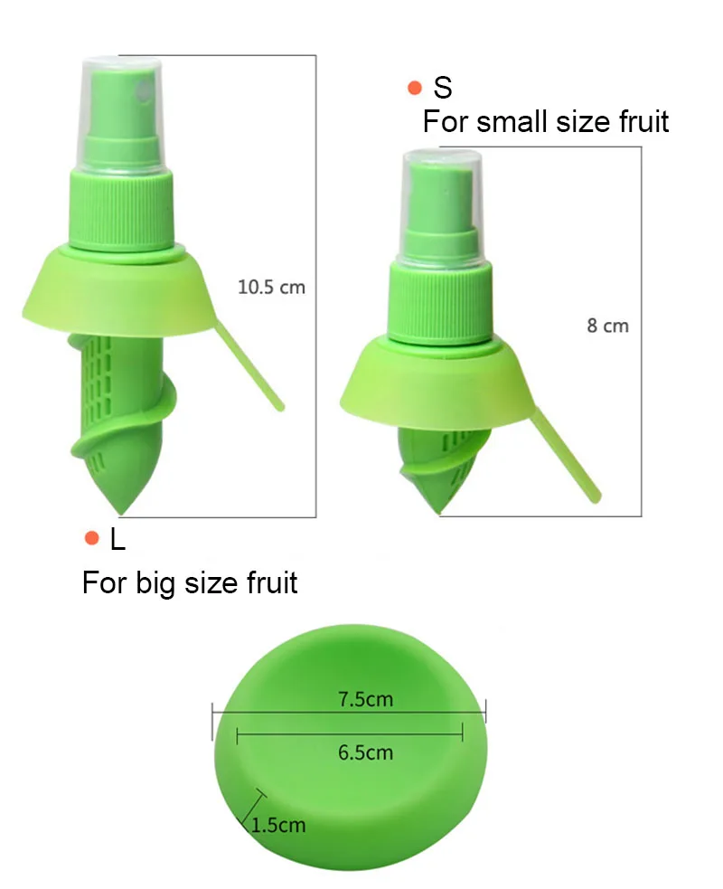 2Pcsset Home Kitchen Gadgets Lemon Orange Sprayer Fruit Juice Citrus Spray Cooking Tools Accessories Accesorios De Cocina5