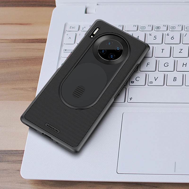 Чехол Nillkin CamShield для huawei mate 30 Pro PC черный зеркальный чехол для телефона - Цвет: Черный