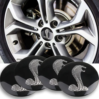 

4pcs 56mm Cobra Car ire Wheel Center Hub Cap Emblem Badge sticker for Ford mustang Shelby GT500 GT350 Focus Mondeo Kuga Fiesta