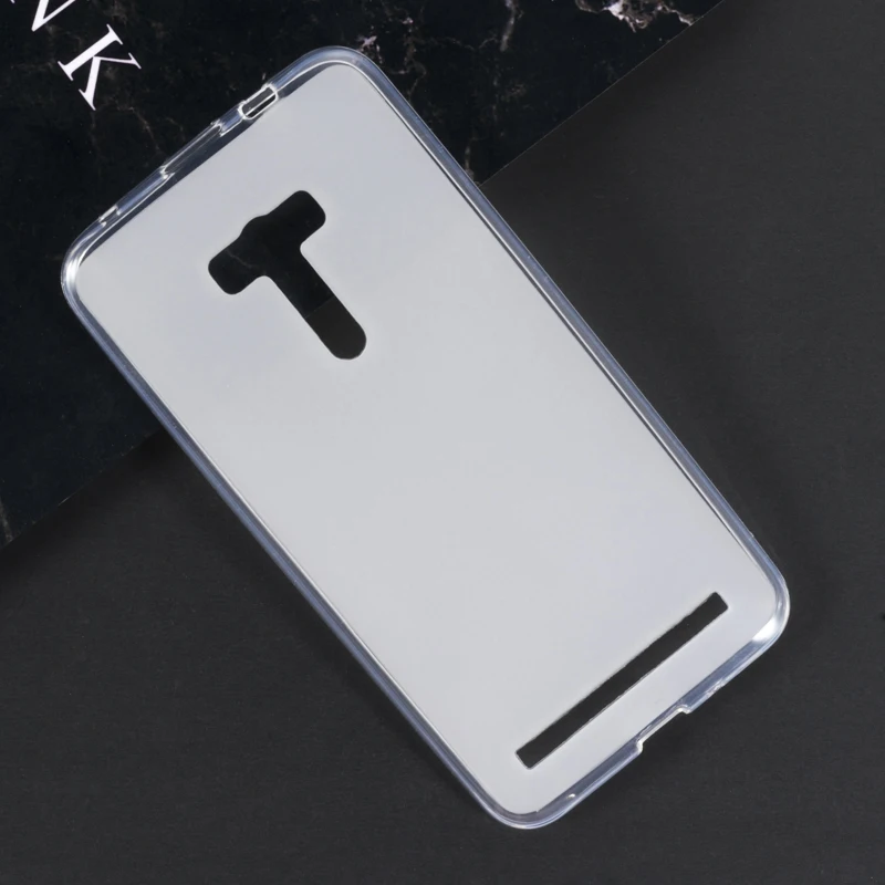 Чехол для телефона из искусственной кожи с текстурой под дерево для Asus Zenfone Selfie ZD551KL, флип-чехол-книжка, деловой чехол-кошелек, Мягкая силиконовая задняя крышка - Цвет: White Soft Silicone