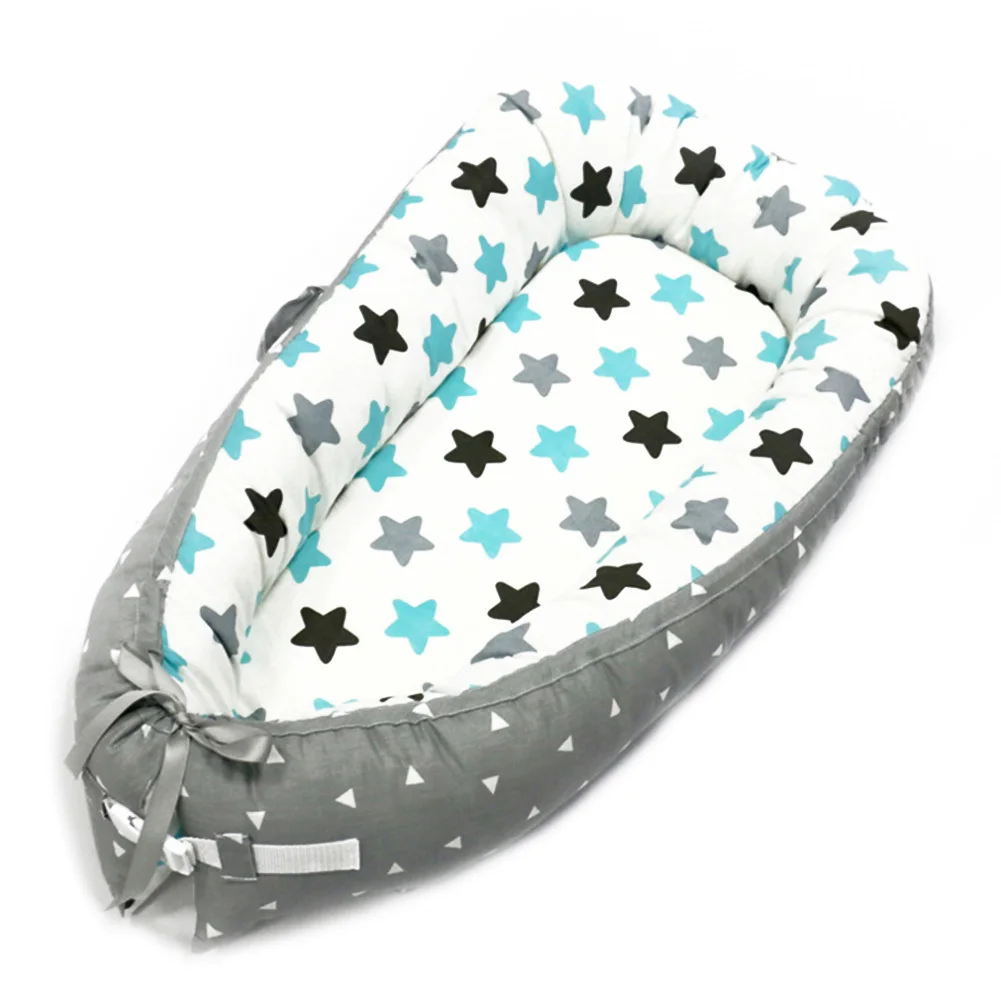Детская кроватка переносная съемная и моющаяся кровать для путешествий детская хлопковая теплая спальная кровать