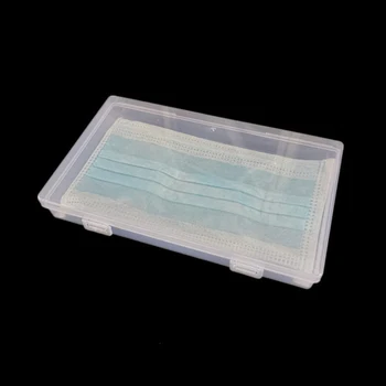 

PP Plastic Face Mask Storage Box Multi-functional Practical Convenient Mini Dust Moisture Proof Disposable Mask Case