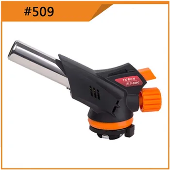 

509C Gas Torch Flamethrower Automatic Multifunctional Piezo Lgnition Spray Gun Camping Welding BBQ Travel Flame Gun
