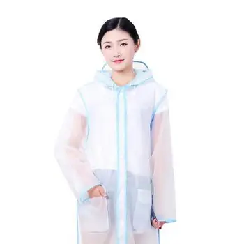 

Plastic Transparent Long Ladies Hooded Raincoat Bag Portable Rain Coat Bag Backpack Rain Jacket Poncho Rain Jumpsuit New KK60YY