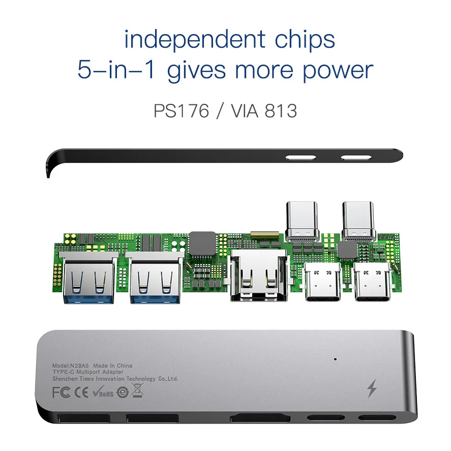 Концентратор Baseus USB Type C к HDMI RJ45 Ethernet мульти 3 0 Thunderbolt адаптер питания для MacBook Pro Air