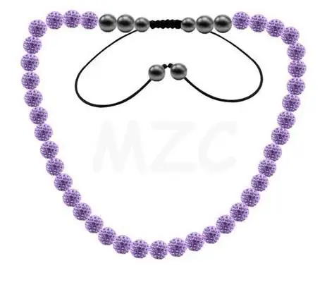 Free Shipping!EBT new 10mm bead Mixed Micro Pave Disco Ball Beads Long crystal necklace for men best women chain Jewelry! g432 | Украшения