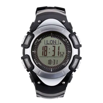 

SUNROAD 5ATM Waterproof Barometer Temperature Men Watch Round Time Date Stopwatch Alarm Thermeter Compass Men Wristwatch