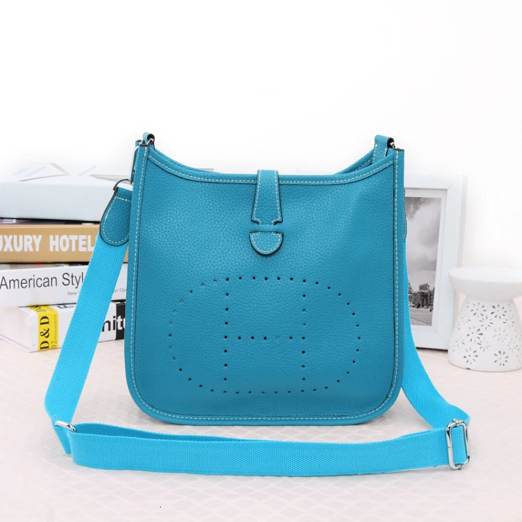 Роскошные женские сумки дизайнерские женские высокое качество сумка-мешок мягкая кожаная сумка на ремне Bolsos Sac основной Femme Bolsas - Цвет: Blue