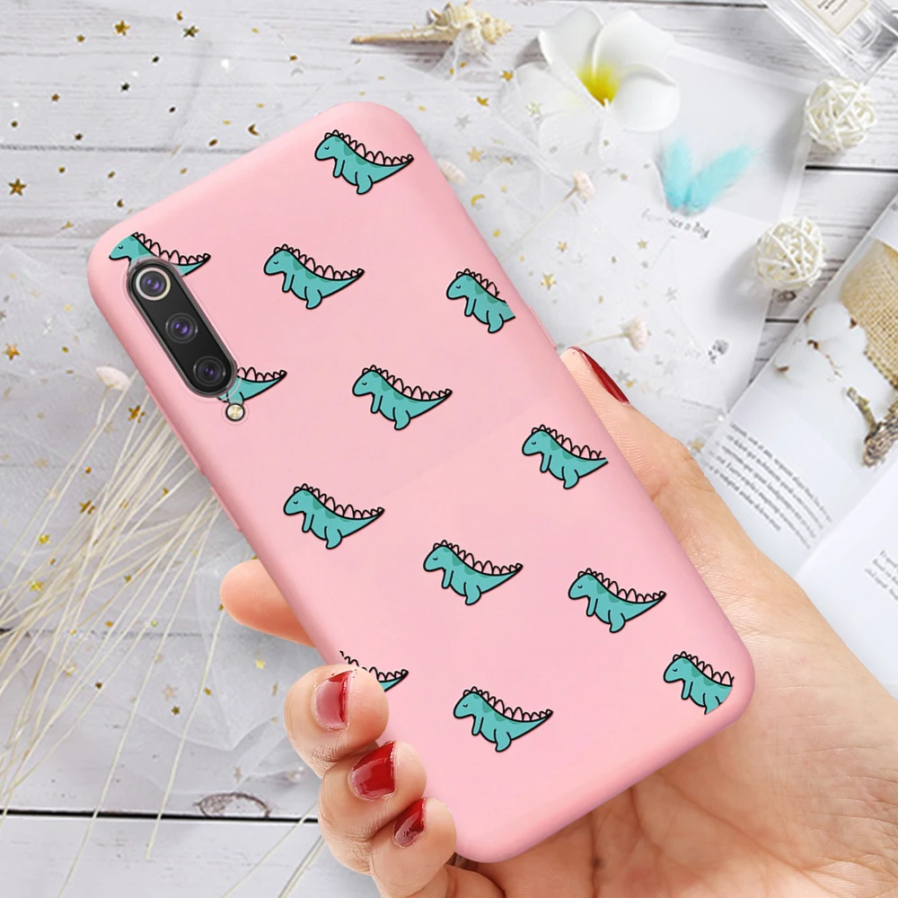 Симпатичный чехол с динозавром для Xiaomi Redmi Note 7 6 5 Pro 7A 6A K20 пара чехлов Mi 9se 6X Mi8 Lite Mi9T