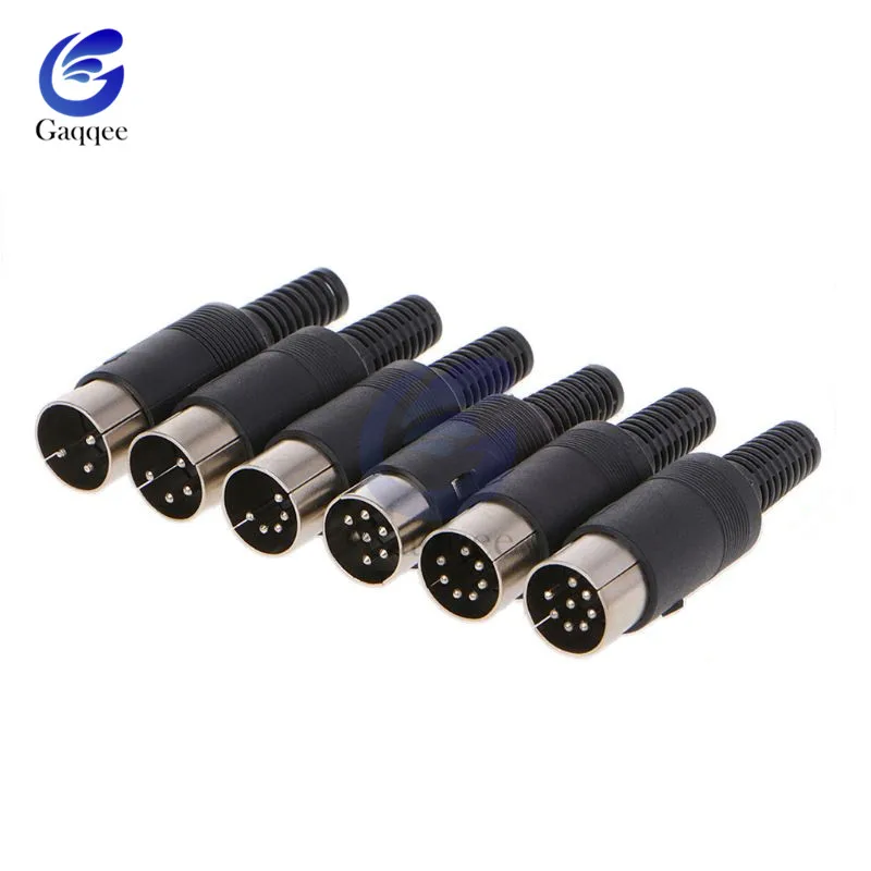 Wire Connector 1Pcs Male Plug /Female Socket DIN Connector 3/4/5/6/7/8 PIN Chassis Cable Mount With Plastic Handle