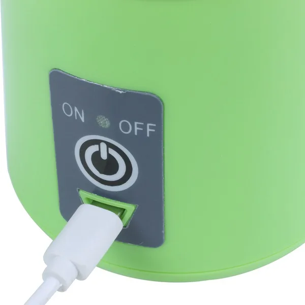 Tanie 400ML przenośny blender do soku sokowirówka z pojemnikiem gospodarstwa domowego wielofunkcyjny mikser owoców sześć ostrzy maszyna do mieszania koktajle żywność dla niemowląt