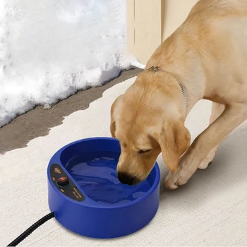 

Practical Thermostatic Dog Bowl Food Container Hot Water Thermal-Bowl Dog Feeding Watering Supplies US Plug