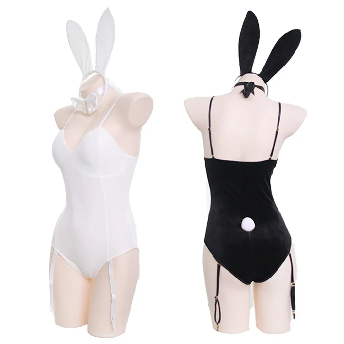 Japanese Sexy Bunny Girl Sleepwear Suit Female Women Cosplay Costume Jumpsuit Velvet Underwear Nightdress Cat Woman Costume women lingerie women lingerie set women cosplay costume