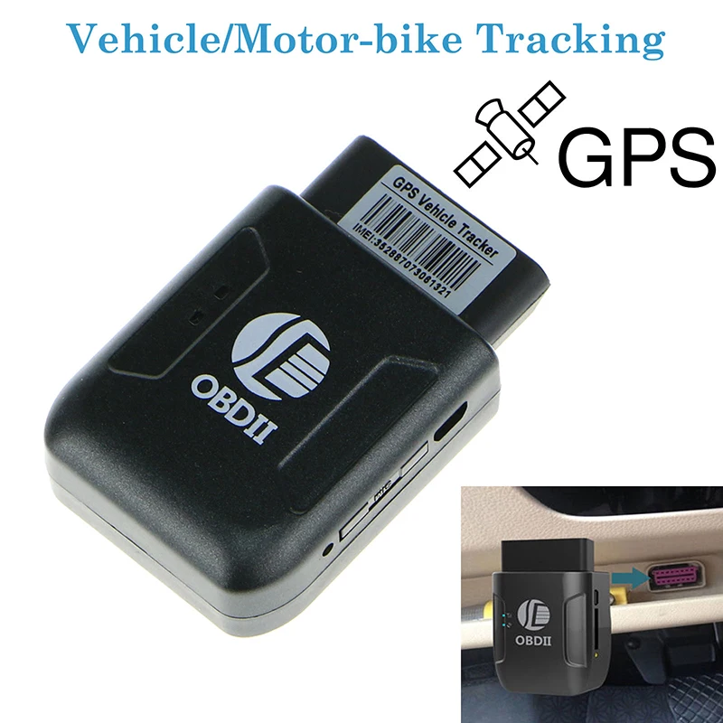1 шт. черный OBDII OBD2 автомобильный gps трекер в реальном времени мини устройство слежения GSM GPRS локатор Автомобильный gps трекеры автомобильные аксессуары Drposhipp