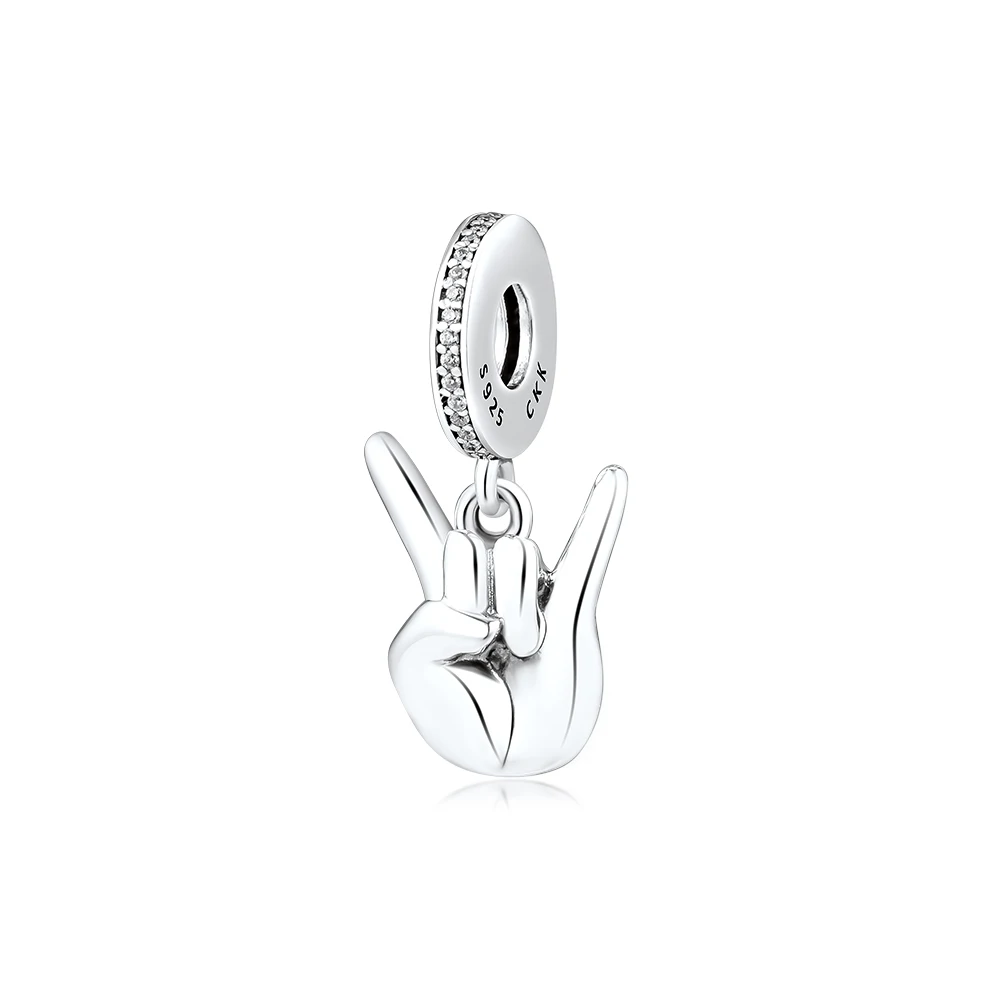 Бусины для ювелирные изделия, изготовление браслетов Win cHarMs с прозрачным CZ 925 оригинальные ювелирные изделия из чистого серебра