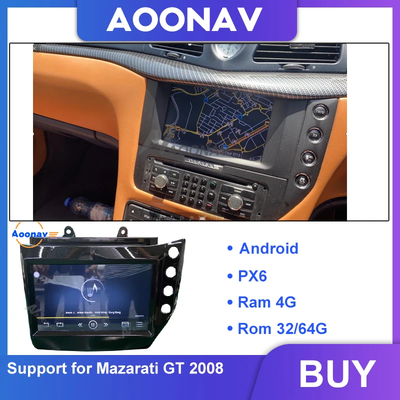 

Car HD touch Screen IPS auto radio stereo player head unit For Mazarati GT 2008 GPS Navigation multimedia video audio player