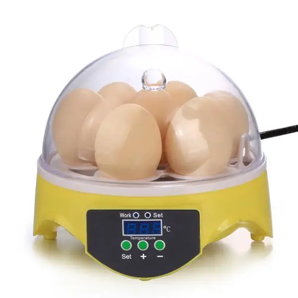 

7 Eggs Mini Egg Incubator Capacity Incubator Breeding Machine Chicken Duck Egg Hatcher Electronic Automatic Incubator Incubator