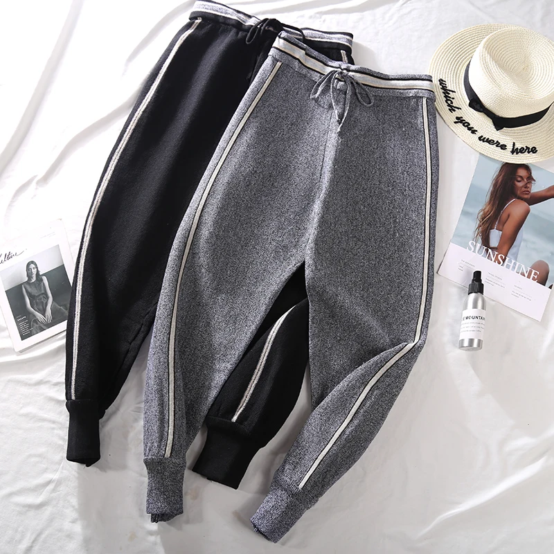 Женские свободные шаровары длиной до щиколотки на весну и осень 2020 повседневные