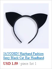 JAYCOSIN ободок для волос, модный сексуальный черный ободок для волос с кошачьими ушками, вечерние обручи для праздников, вечеринок, головные уборы для девушек, черный милый ободок для волос, аксессуары#45