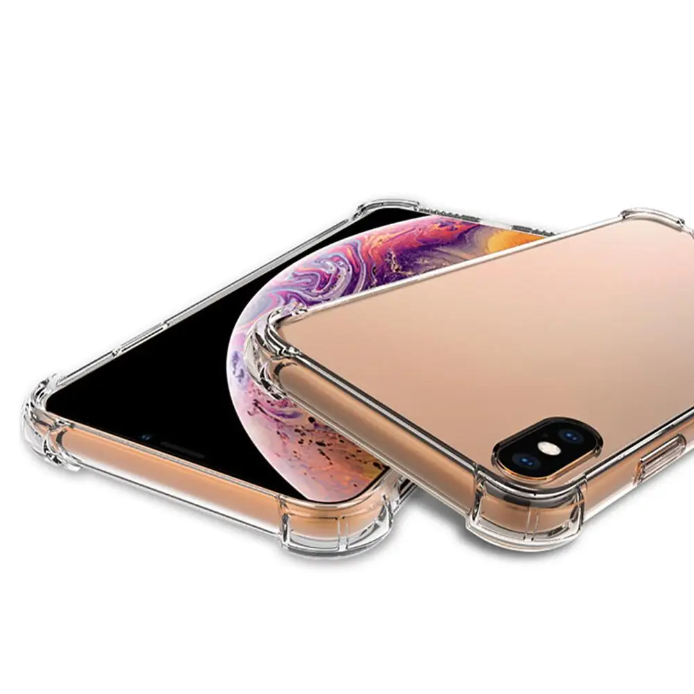 Прозрачный чехол для телефона 2 в 1 Iphone 11/XS/x/6/7/8 гибридный роскошный защитный