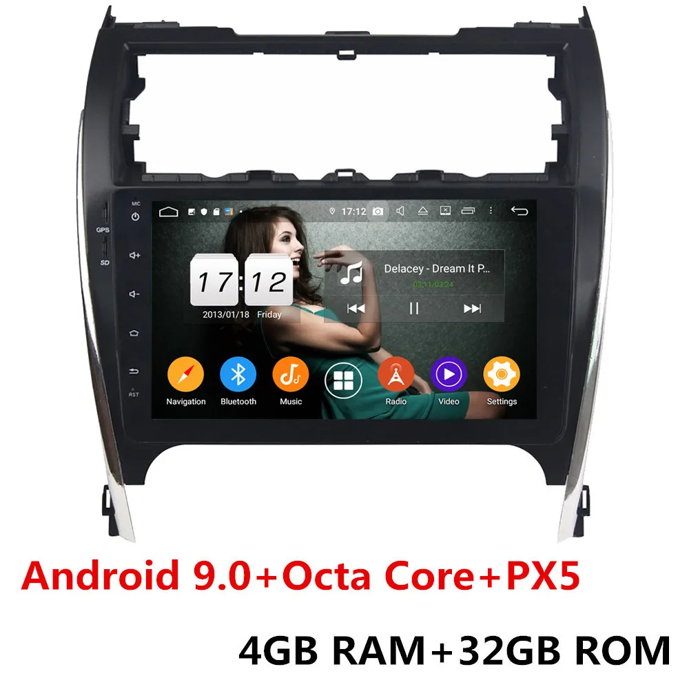 4GB RAM x 32GB ROM Klyde 10," ips 4G Android 9,0 Восьмиядерный 4 Гб+ 64 Гб DSP BT автомобильный DVD мультимедийный плеер стерео для Toyota Camry Версия США 2012 - Цвет: 4GB RAM x 32GB ROM