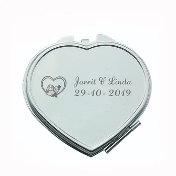 

20pcs Personalized bridesmaid gift Folding Portable mirror custom free with any logo text nice wedding party gifts