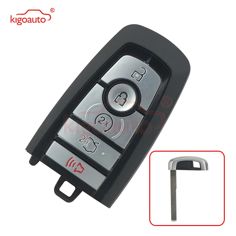 

Kigoauto M3N-A2C93142600 smart key shell case 5 button for ford fusion 2017 2018 2019 smart key cover