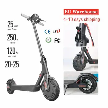 

EU Stock Free Ship 2020 New Design 8.5 inch Folding Electric Scooter Scooter City E-Bike Bicycle 25km/h Long Range