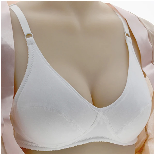 Seamless Cotton Bra Minimizer Push Up Unlined Thin Model Cup A B C