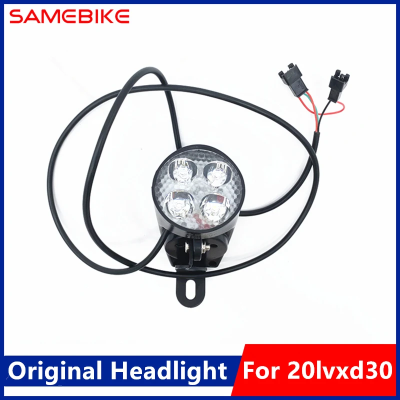 Faro Originale Per Samebike 20Lvxd30 350W Motore 7 Velocità Bicicletta Elettrica Ciclismo E-Bike Sostituzione Faro Anteriore