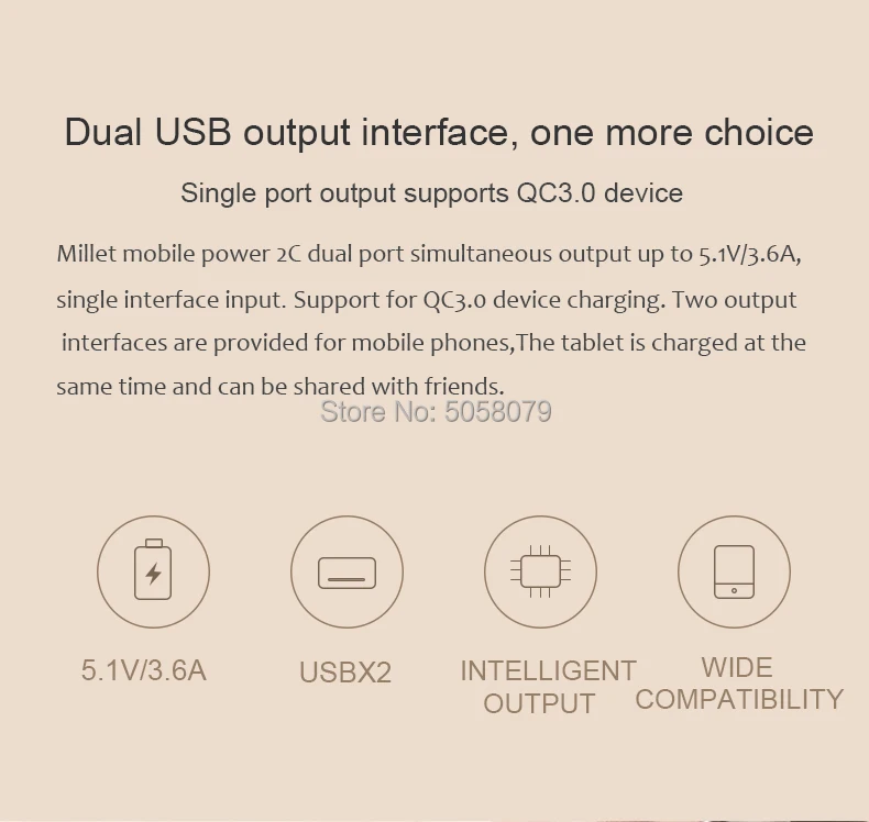 Xiao mi power Bank 20000 мАч 2C power bank QC3.0 портативное зарядное устройство 2 USB порта аккумулятор внешний mi power Bank 20000 мАч