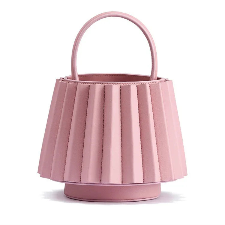 

Non-mainstream Popular Brand Turkey Models Fold deng long bao Cool GIRL'S Shoulder Bag Creative Handbag Light Luxury Bucket Bag