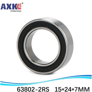 

Free Shipping Excavator bearing 6802W7 63802ZZ 63802-2RS 15*24*7 mm 15X24X7 mm Double Shielded Deep Ball Bearings Large breadth